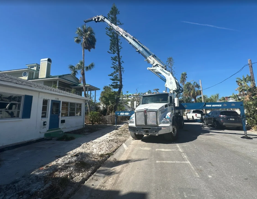 Tree-service crew equipment and material handling